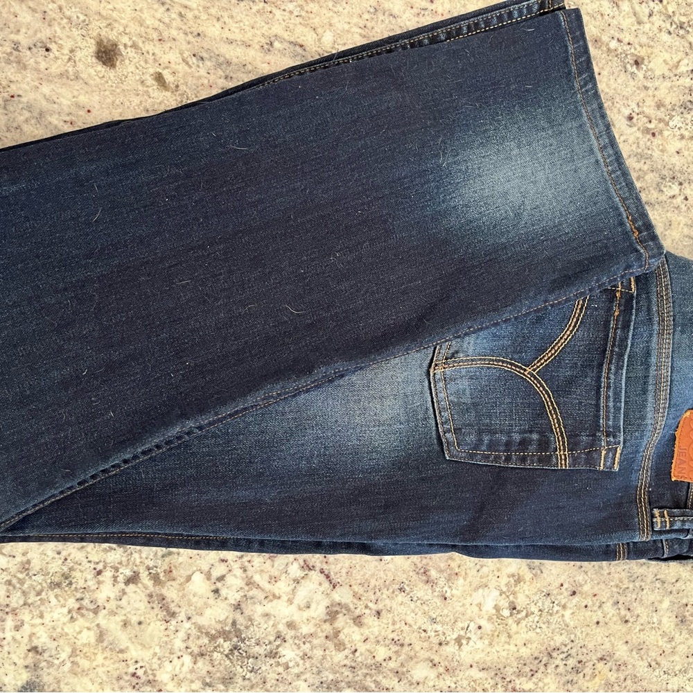 Stylish Dark Blue Flare Jeans